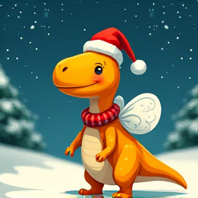 Bee the Christmas Dinosaur