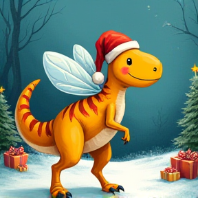 Bee the Christmas Dinosaur