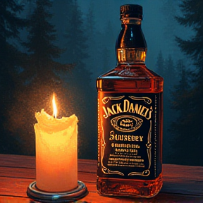 Mit Country-Musik Jack Daniel's im Kerzenschein trinken