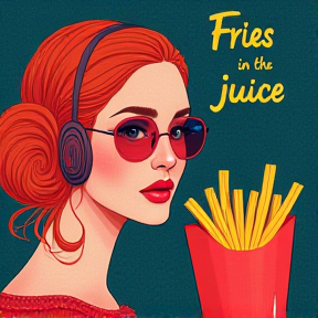 Fries in the juice