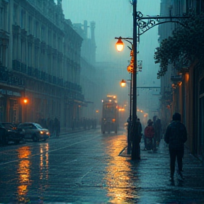 Bajo la lluvia