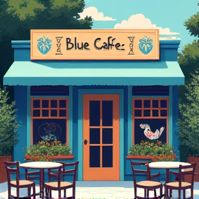 Blue Cafe Delight