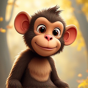 kids cartoon monkey