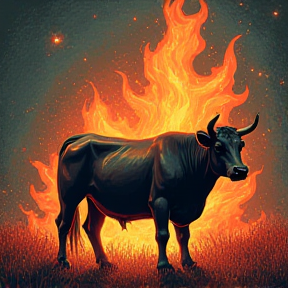 COW ON FIRE (THROUGH TIME) 