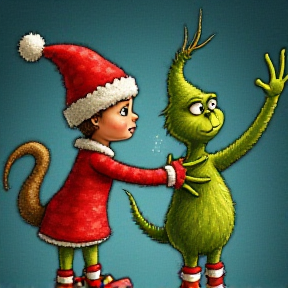 The Grinch and Hermione at the Gyatt