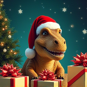 The Dino's Christmas Surprise