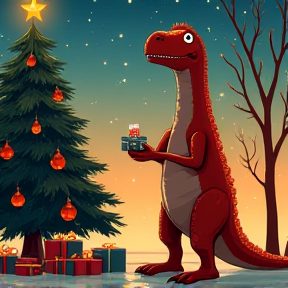 The Dino's Christmas Surprise