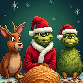 Gobble and Grinch Feud