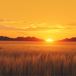 The wheat field 