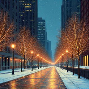 Snowfall in the City