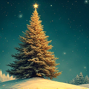 Oh Christmas tree, whose light shines bright,