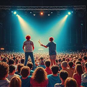 Phil und Linda beim Konzert