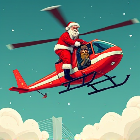 Santa's Chopper Ride