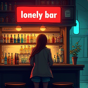 Lonely bar.