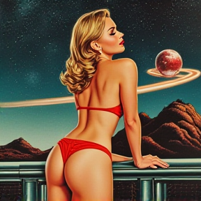 space pin up