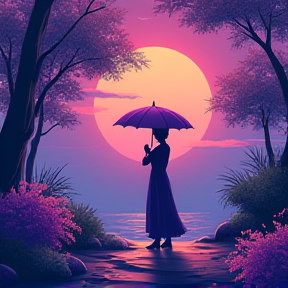 Purple Parasol