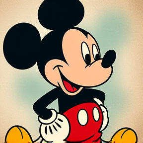 Mickey mouse has a gun!