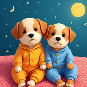 Pups in Pajamas