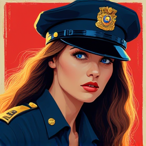 Policewoman Flame