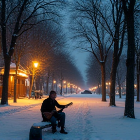 vinter på Gatan