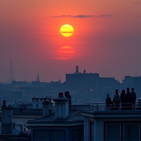 Sur les toits de Paris