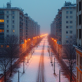 Orașul București E Plin de Zăpadă