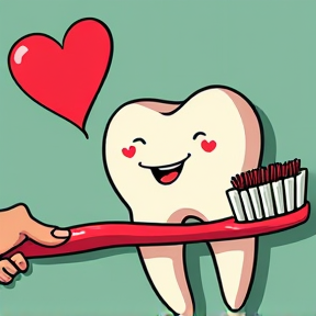 La brosse à dents d'amour