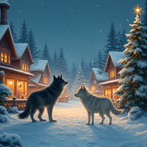 Wolf Christmas Stroll