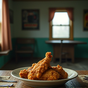 Fried Chicken in a Cabin