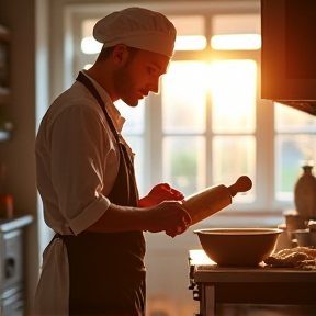 Réveil matin pour Arthur qui est pâtissier