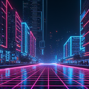 Digital Neon Dreams