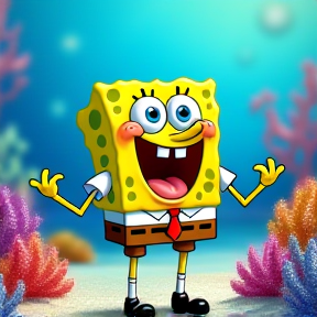 Laat spongebob thik of it