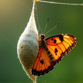 Spider wants to be a butterfly