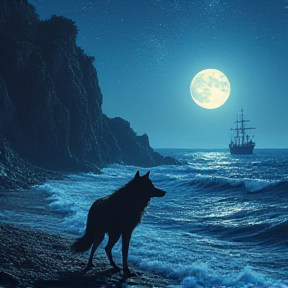 The Wolf sails out