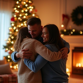 Christmas Morning with My Sisters