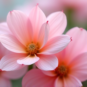 Sniffing flowers 