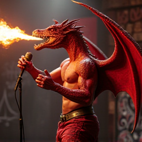 Red Dragonborn: Fire vs. Drake