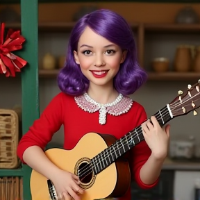 A Rockin' Christmas with My Purple-Haired Girl