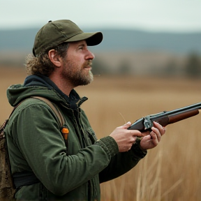 Shooting Ducks on Windswept Waters