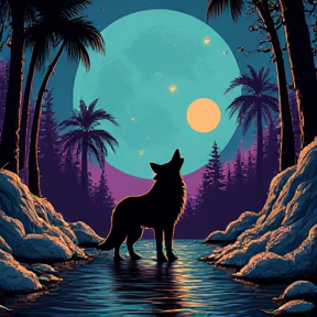 Lobo en la Noche