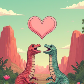 Cupid and the T-Rex