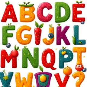 Learning Alphabet through fruit