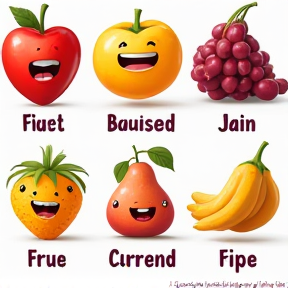 Learning Alphabet through fruit