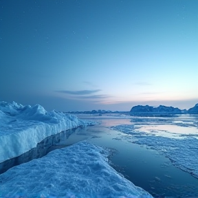 Frozen sea