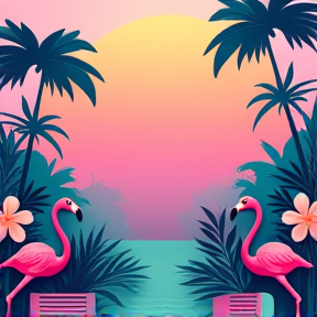 3 Flamingos