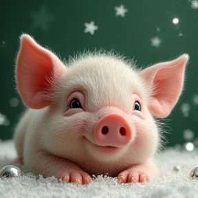 Christmas pig