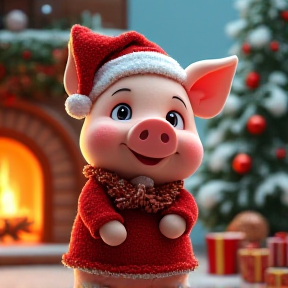 Christmas pig