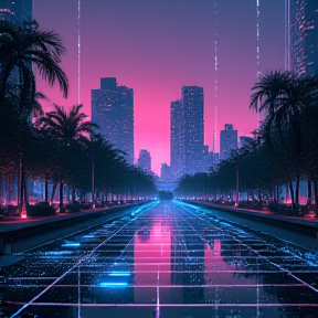 Neon Reflections