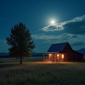 Back Road moonlight