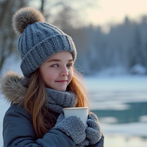 Girl in the winter